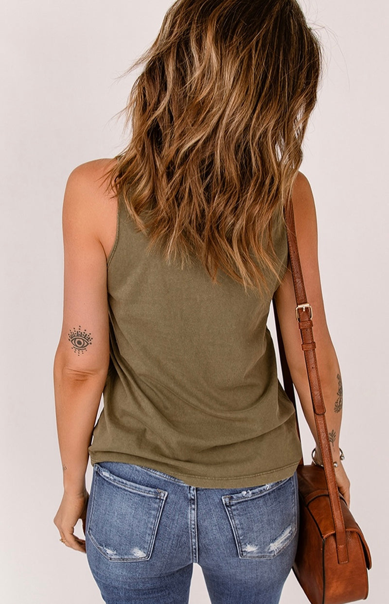 Strappy Hollow Out Tank Top