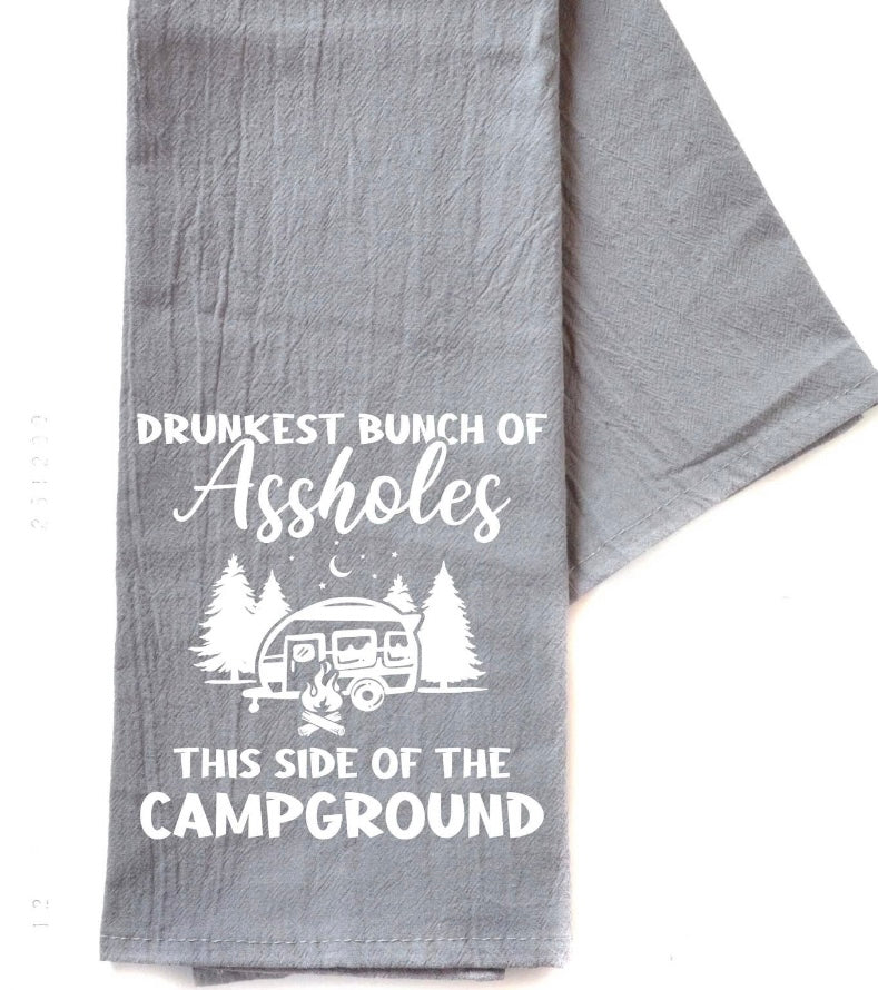 “This side of the Campground” Kitchen Towel