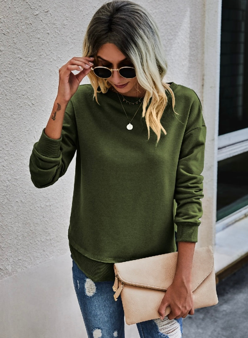 Crew Neck Long Sleeve Sweater