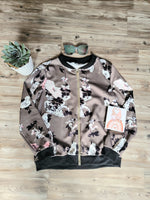 Floral Bomber Jacket