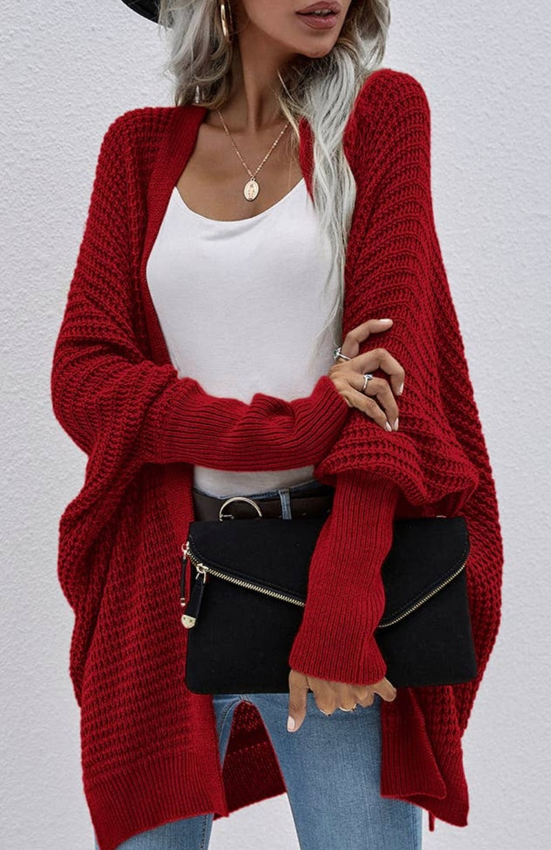 Knit Long Cardigan Sweater