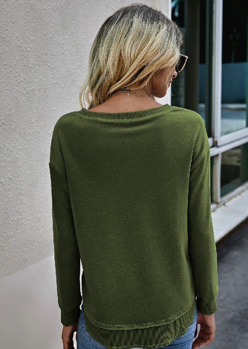 Crew Neck Long Sleeve Sweater