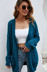 Eyelash Knit Cardigan