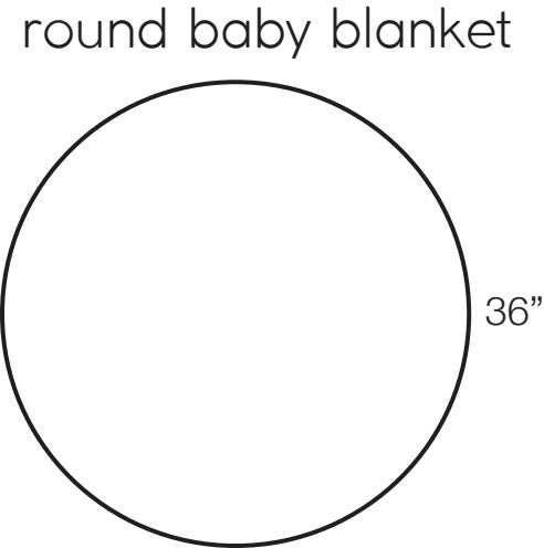 Round Baby Blanket