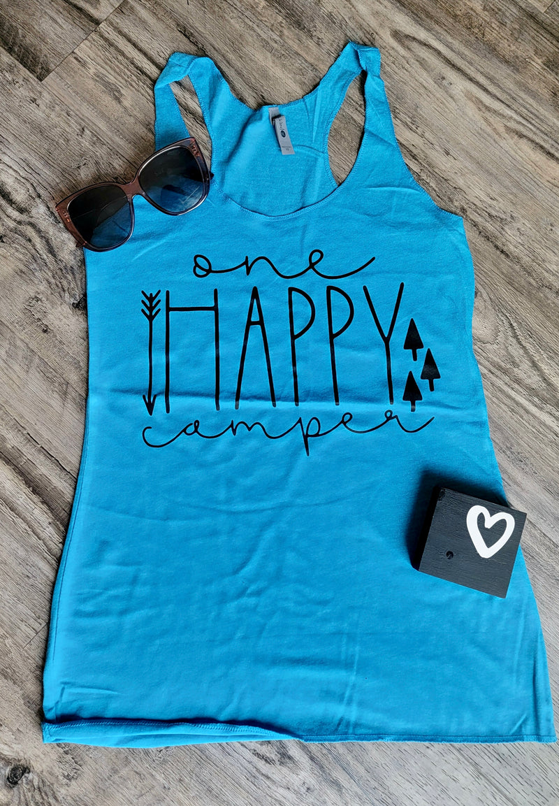 “One Happy Camper” Tank Top