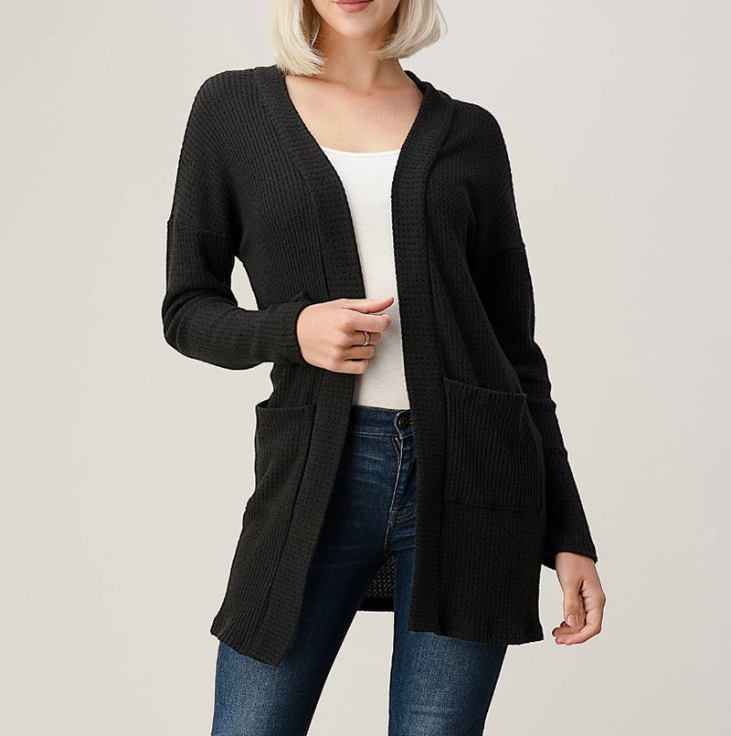 Long Sleeve Thermal Cardigan